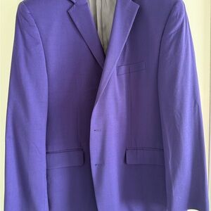 Men's Purple Two-Button Tailored Blazer